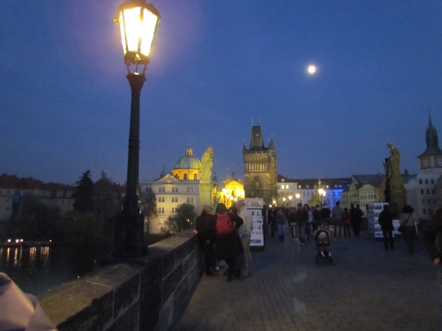 Prague at night